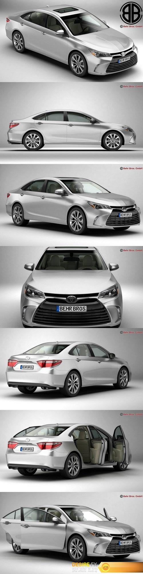 Toyota Camry 2015 3D Model (2)