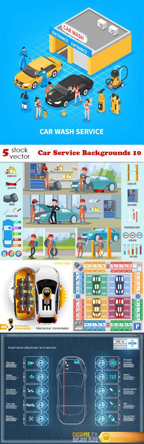 Vectors - Car Service Backgrounds 10