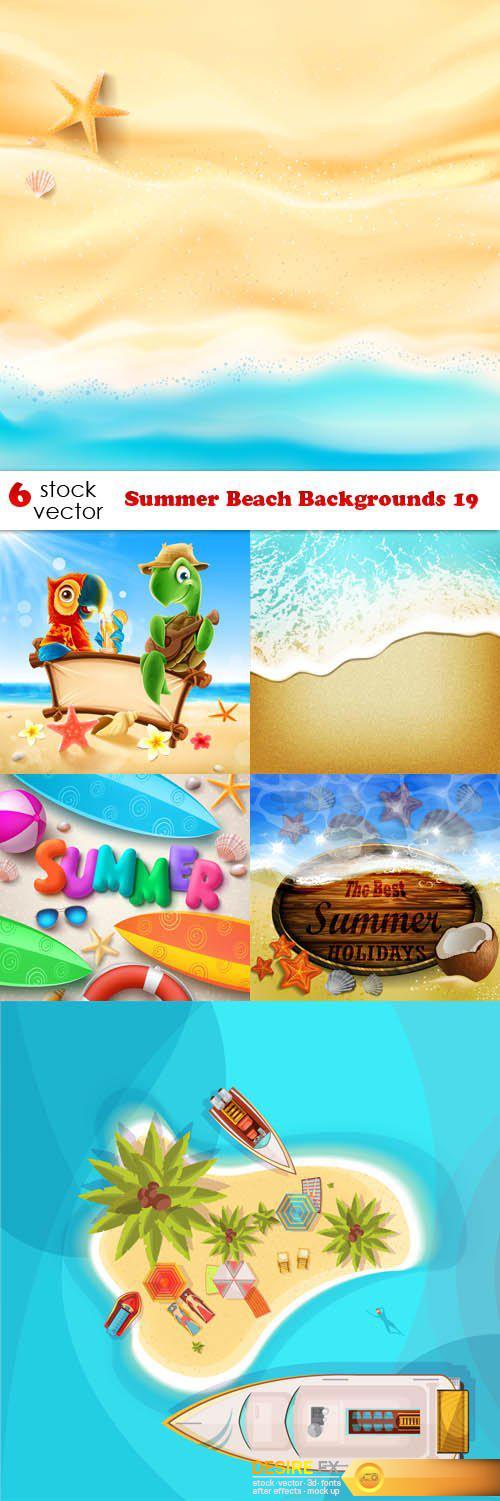 Vectors - Summer Beach Backgrounds 19
