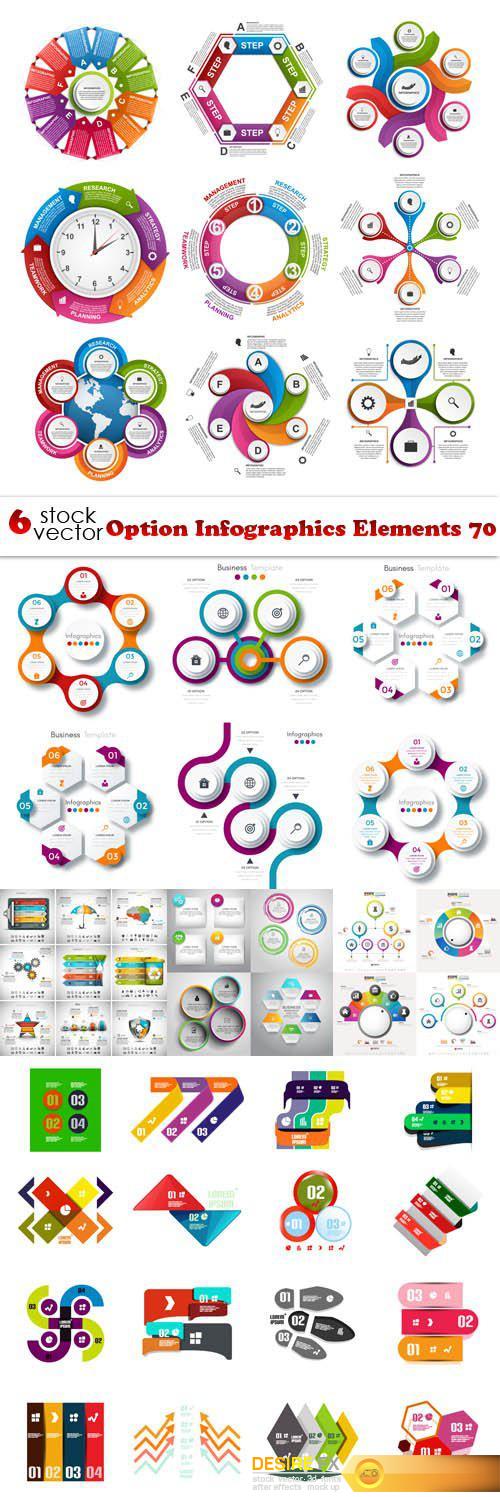 Vectors - Option Infographics Elements 70