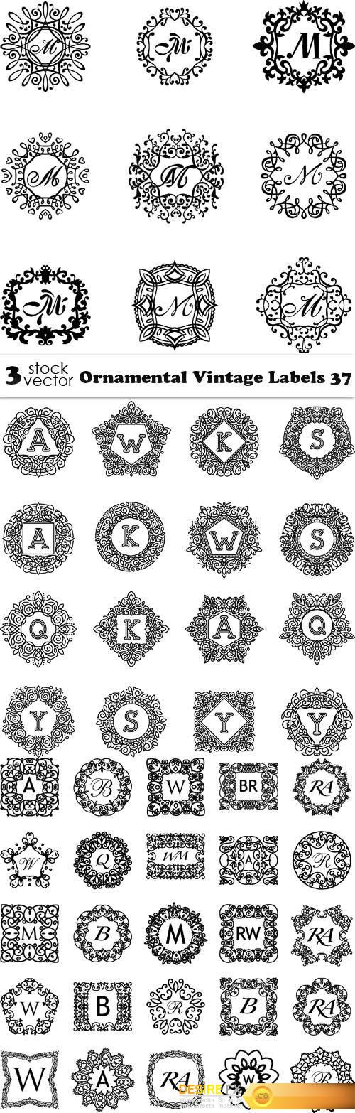 Vectors - Ornamental Vintage Labels 37