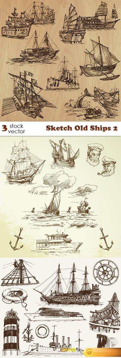 Vectors - Sketch Old Ships 2