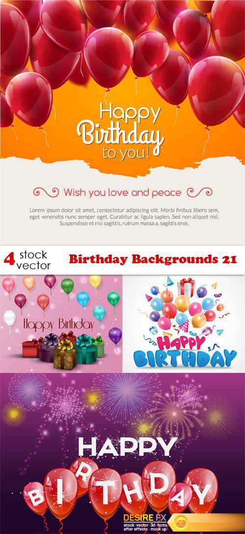 Vectors - Birthday Backgrounds 21