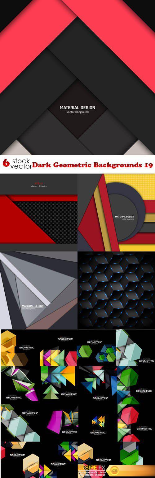 Vectors - Dark Geometric Backgrounds 19