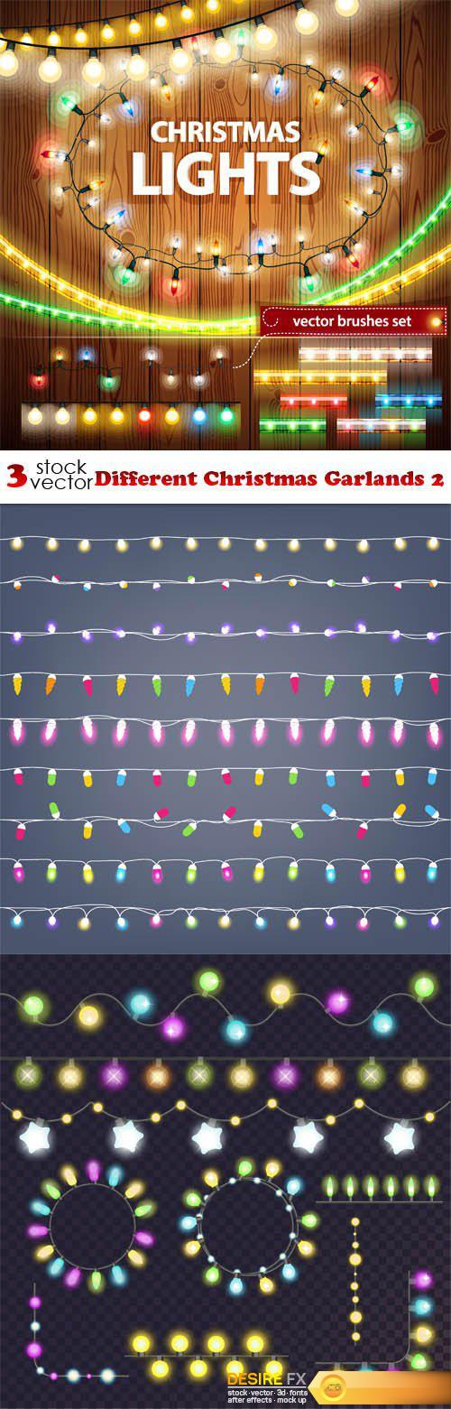 Vectors - Different Christmas Garlands 2