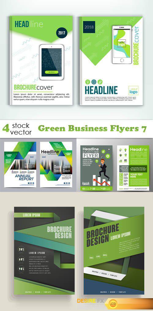 Vectors - Green Business Flyers 7