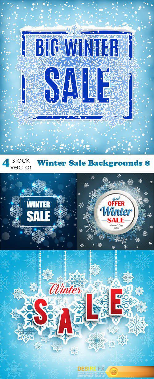 Vectors - Winter Sale Backgrounds 8