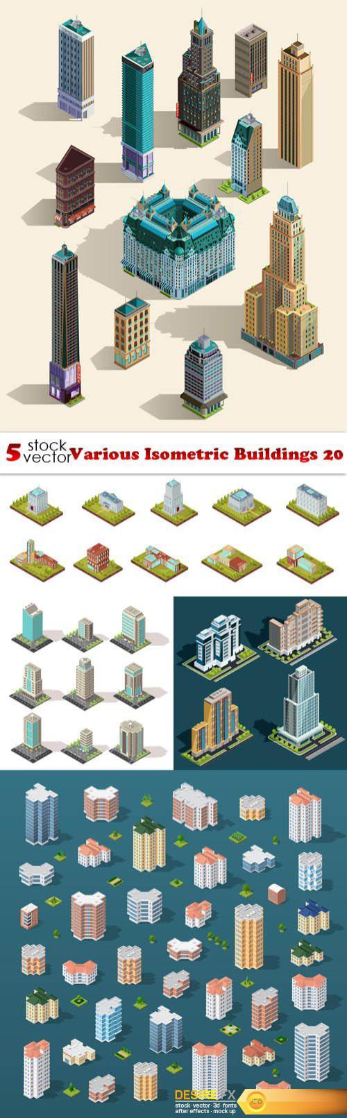 Vectors - Various Isometric Buildings 20