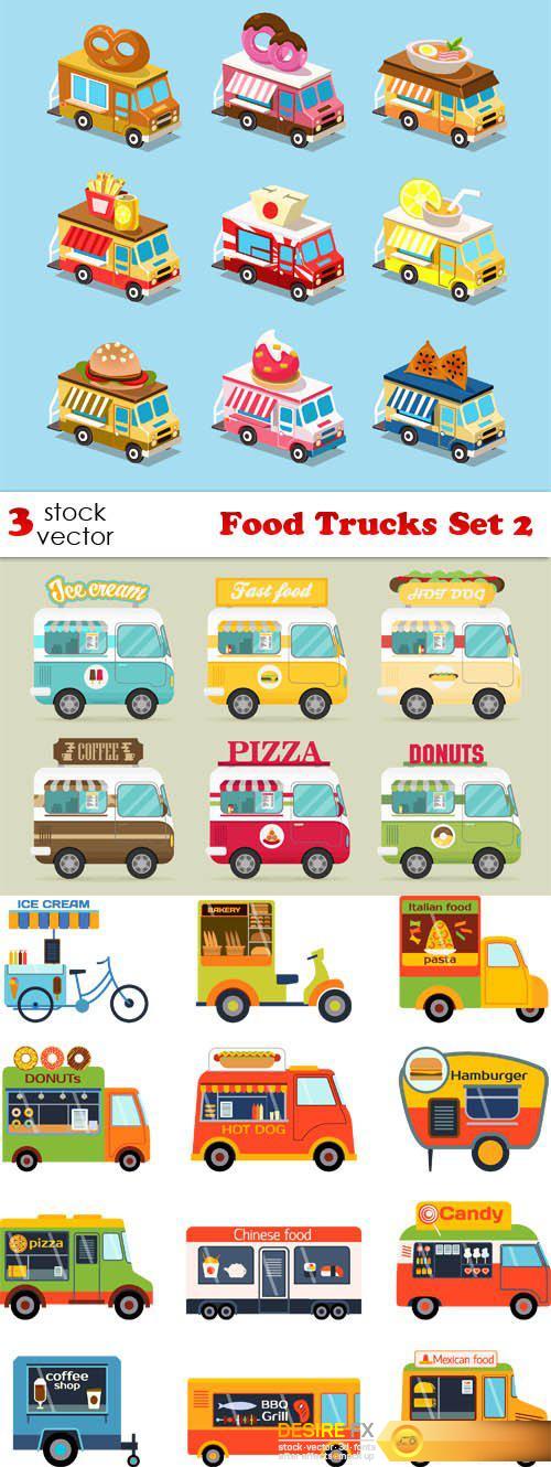 Vectors - Food Trucks Set 2