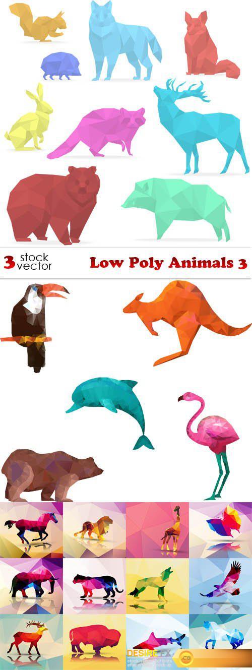 Vectors - Low Poly Animals 3
