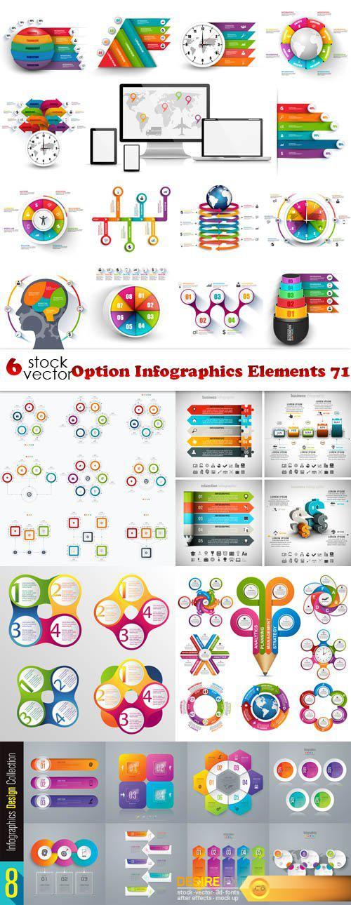 Vectors - Option Infographics Elements 71