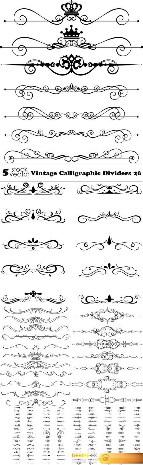 Vectors - Vintage Calligraphic Dividers 26