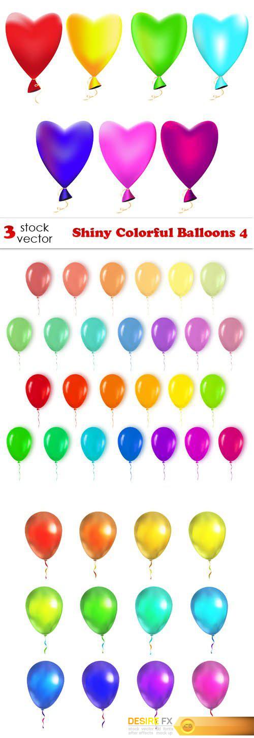 Vectors - Shiny Colorful Balloons 4