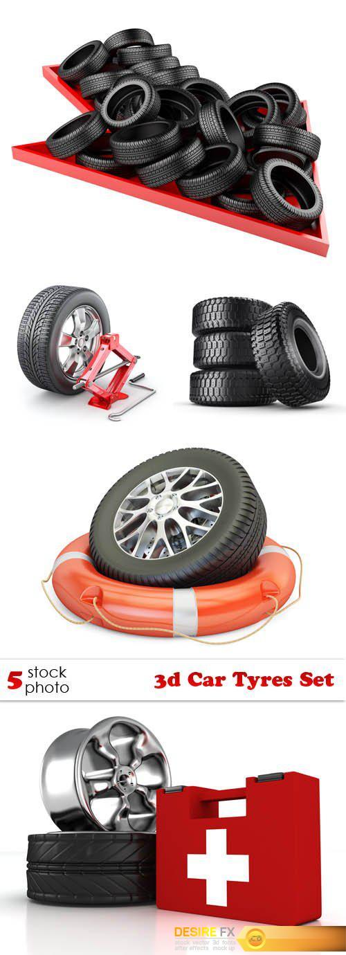 Photos - 3d Car Tyres Set