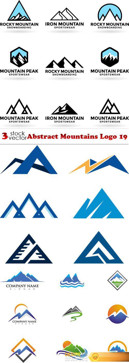 Vectors - Abstract Mountains Logo 19