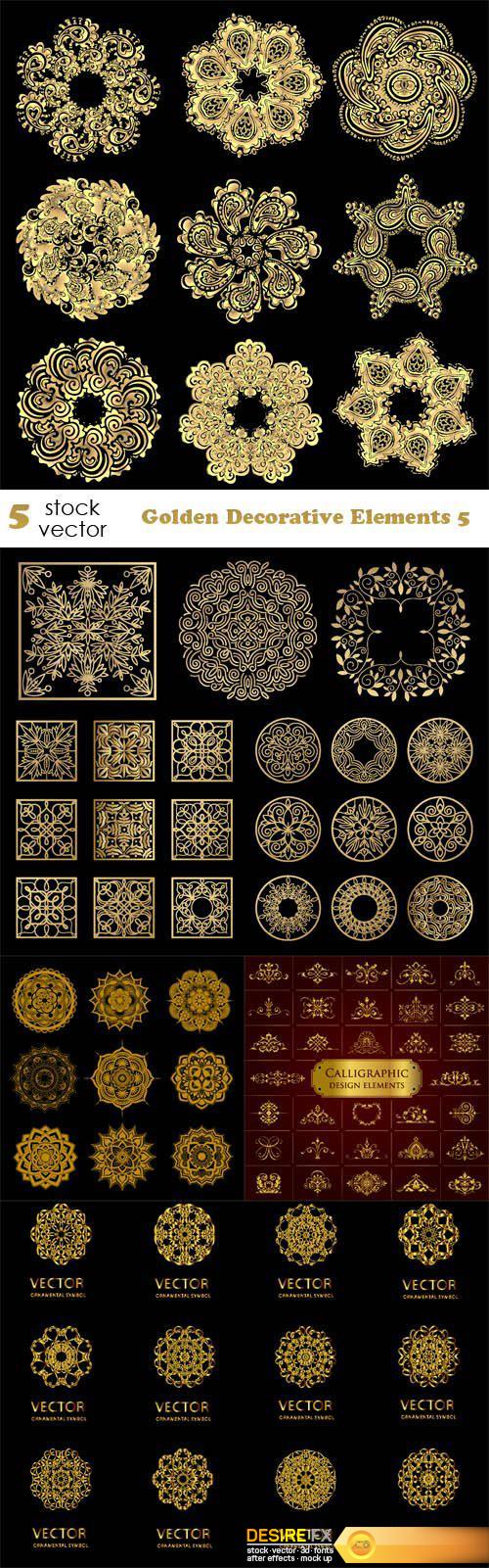 Vectors - Golden Decorative Elements 5