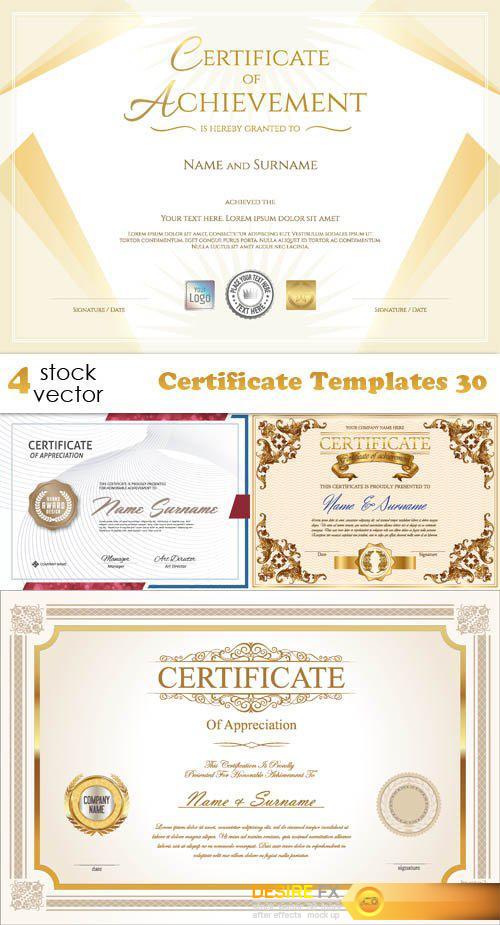 Vectors - Certificate Templates 30