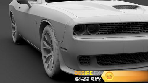 Dodge Challenger SRT Hellcat Go Mang 3D Model (14)