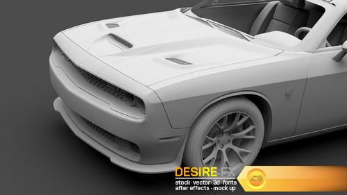 Dodge Challenger SRT Hellcat Go Mang 3D Model (15)