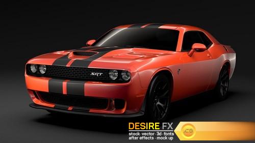 Dodge Challenger SRT Hellcat Go Mang 3D Model (3)