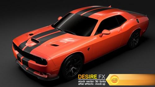 Dodge Challenger SRT Hellcat Go Mang 3D Model (5)