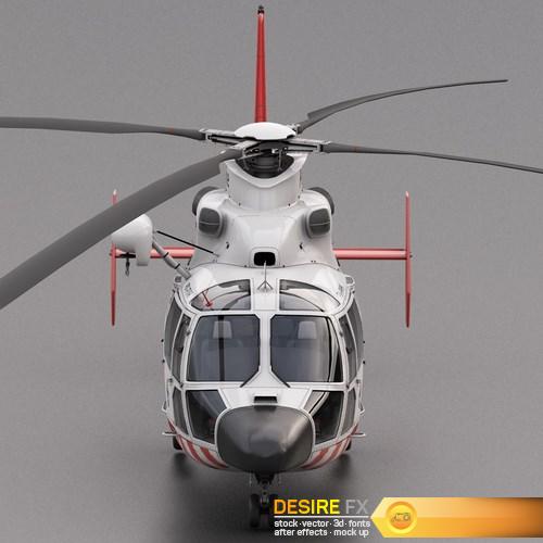 Eurocopter AS-365 Air Ambulace 3D Model (12)