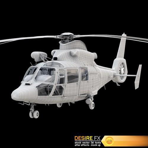 Eurocopter AS-365 Air Ambulace 3D Model (13)