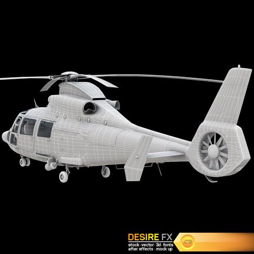 Eurocopter AS-365 Air Ambulace 3D Model (14)