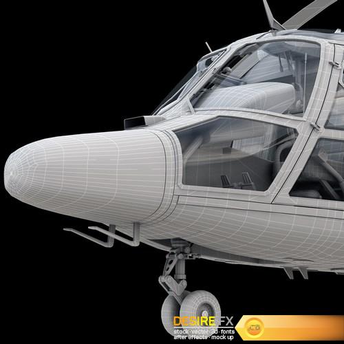 Eurocopter AS-365 Air Ambulace 3D Model (15)