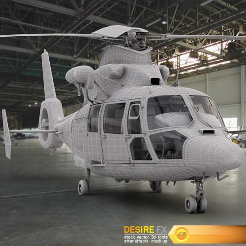 Eurocopter AS-365 Air Ambulace 3D Model (4)