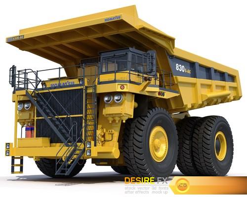 Mining dump truck Komatsu 830E-AC 3D Model (1) (Копировать)