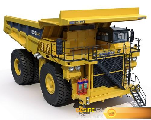 Mining dump truck Komatsu 830E-AC 3D Model (17) (Копировать)