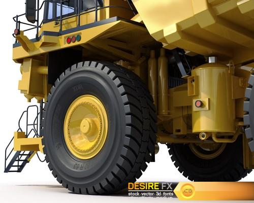 Mining dump truck Komatsu 830E-AC 3D Model (18) (Копировать)