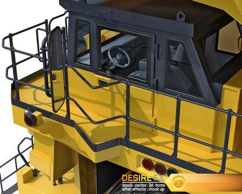 Mining dump truck Komatsu 830E-AC 3D Model (19) (Копировать)