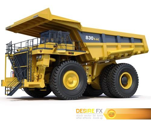 Mining dump truck Komatsu 830E-AC 3D Model (2) (Копировать)