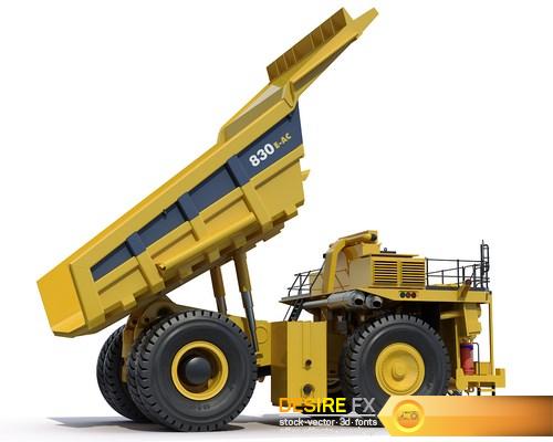 Mining dump truck Komatsu 830E-AC 3D Model (26) (Копировать)
