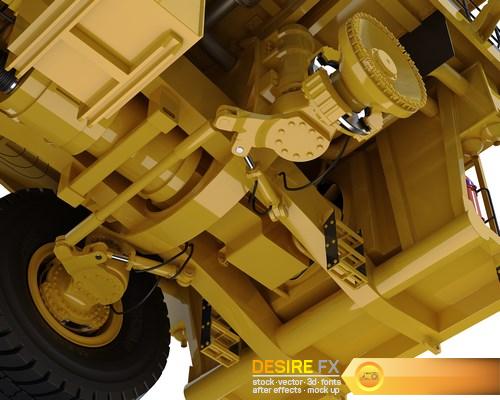 Mining dump truck Komatsu 830E-AC 3D Model (31) (Копировать)