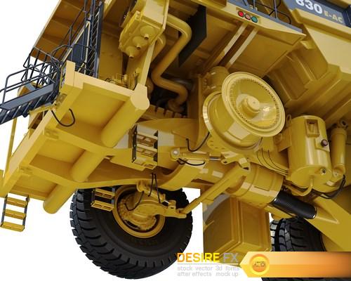 Mining dump truck Komatsu 830E-AC 3D Model (34) (Копировать)