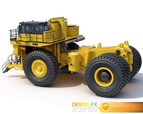 Mining dump truck Komatsu 830E-AC 3D Model (36) (Копировать)