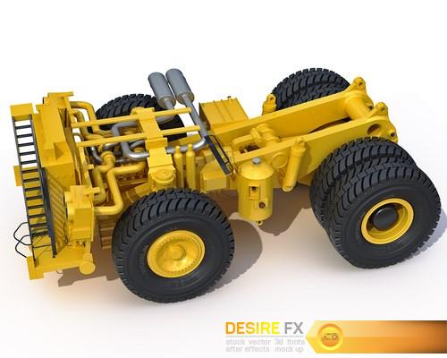 Mining dump truck Komatsu 830E-AC 3D Model (38) (Копировать)