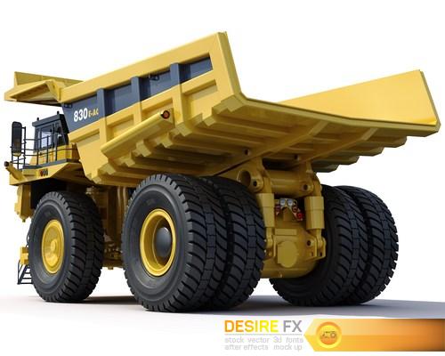 Mining dump truck Komatsu 830E-AC 3D Model (7) (Копировать)