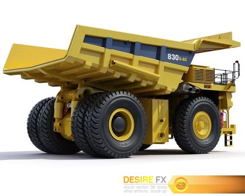 Mining dump truck Komatsu 830E-AC 3D Model (9) (Копировать)