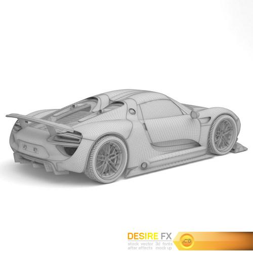 Porsche 918 Spyder Chimera One Concept 3D Model (10)