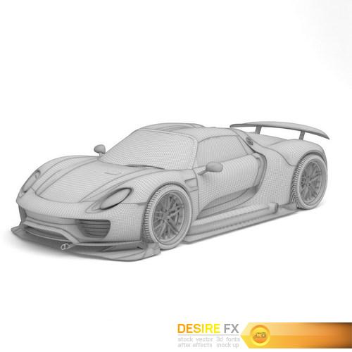 Porsche 918 Spyder Chimera One Concept 3D Model (11)