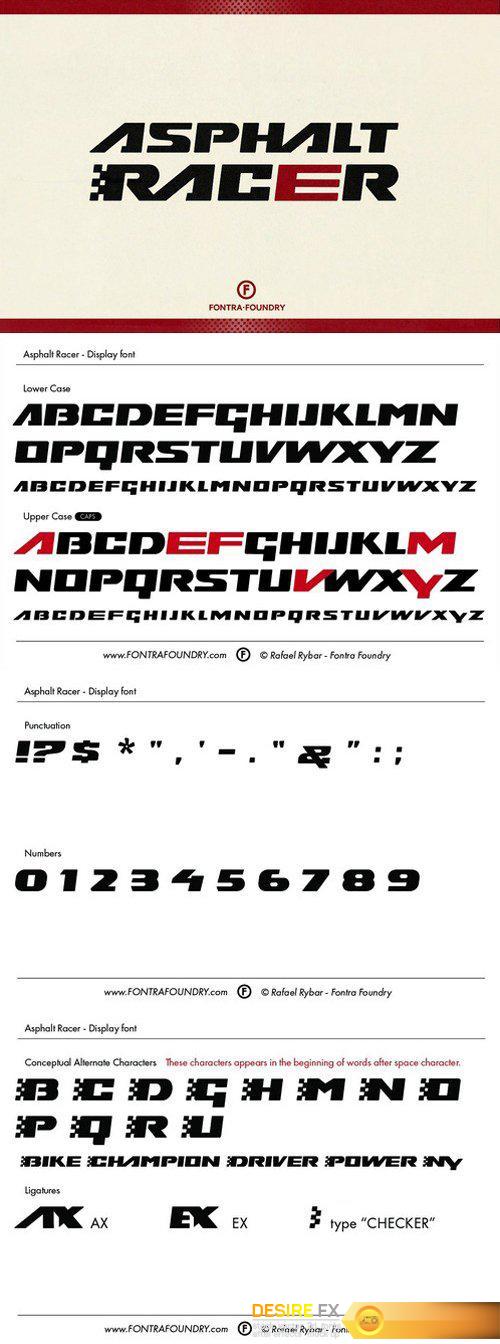 CM - Asphalt Racer Typeface 1818669
