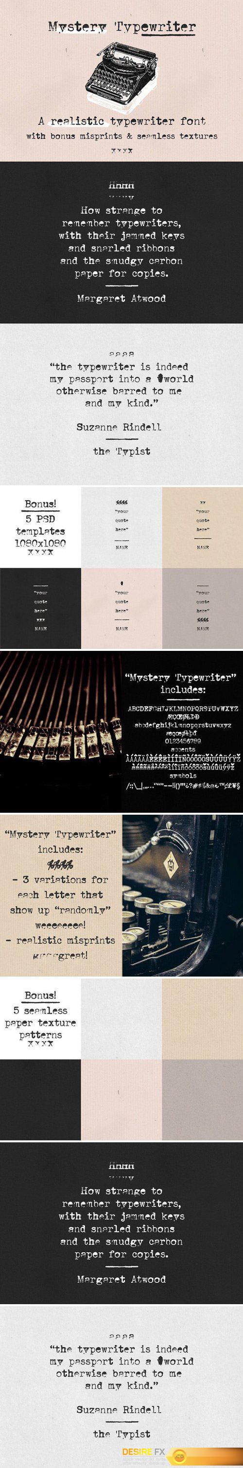 CM - Mystery Typewriter font 1807062