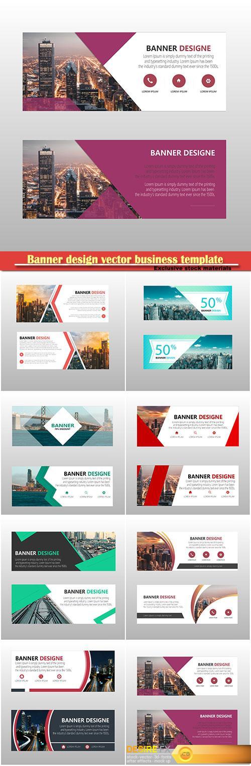 Banner design vector business template