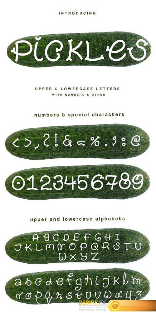 CM - Pickles - Spicy Hand Drawn Font 1697069