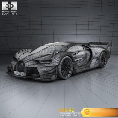 Bugatti Vision Gran Turismo 2015 3D Model (4)