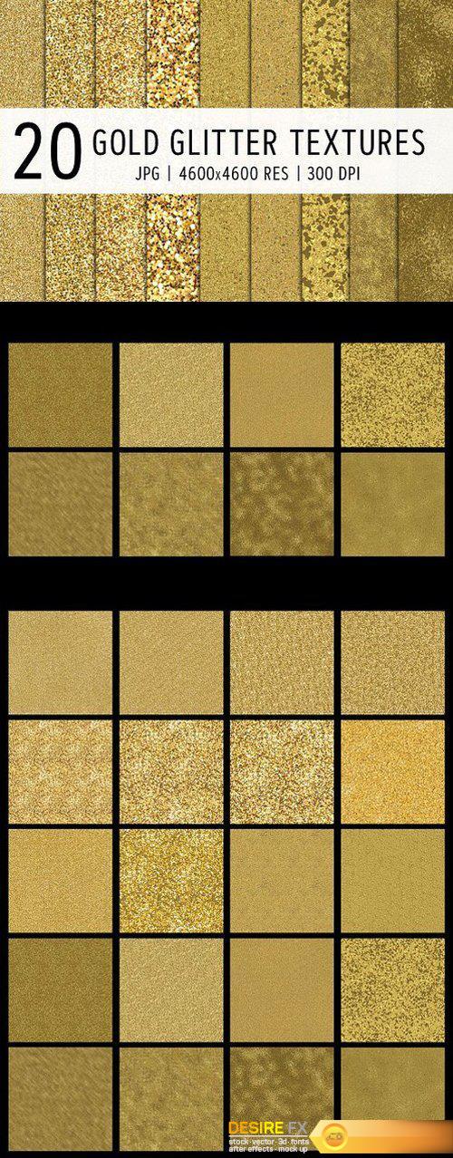 CM - 20 Gold Glitter Textures 1744050